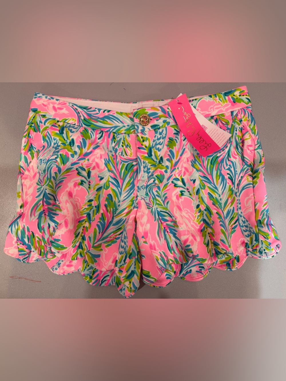 Lilly Pulitzer Buttercup Knit Shorts Unicorn of the Sea Size 4 NWT